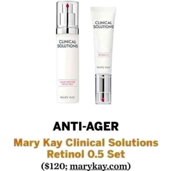 Mary Kay Clinical Solutions Set Retinol .5 and Calm Restore Face Milk New in Box - Picture 2 of 11